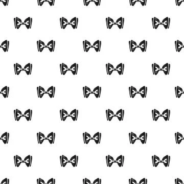 Black bow tie pattern for formal fashion background Illustrazione stock