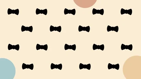Black Bow Ties Repeating Grid Pattern Stockbeeldmateriaal 336836887