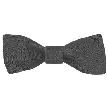 Black bow on a white background Stock Illustration