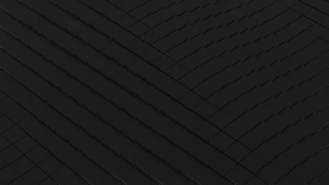 Black box cubes, wave motion. 3D render Stock Footage 279144334