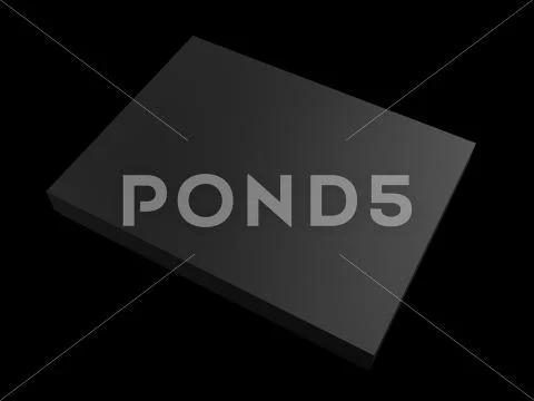 Black box on the dark background Stock Illustration