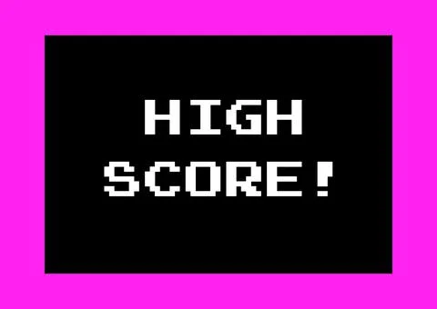 Black box high score Stock Illustration