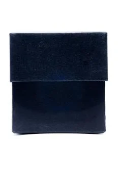 Black box  on white background. Stock Photos