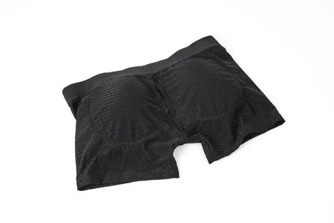 Black boxer briefs with buttocks padding Stock Photos