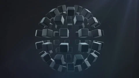 Black Boxes Backround Animation Stock Footage 116281828