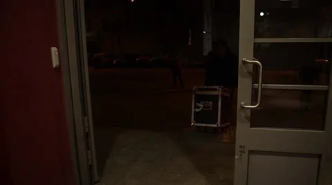 Black boxes with equipment Stock Footage 62463041