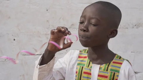 Black Boy Has Fun Stock Footage 98633584