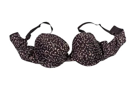 Black bra isolated Stock Photos