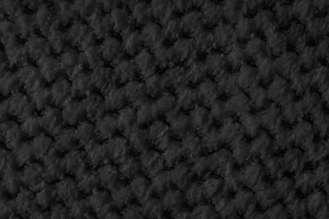 Black braided material with an interesting pattern Stock Photos