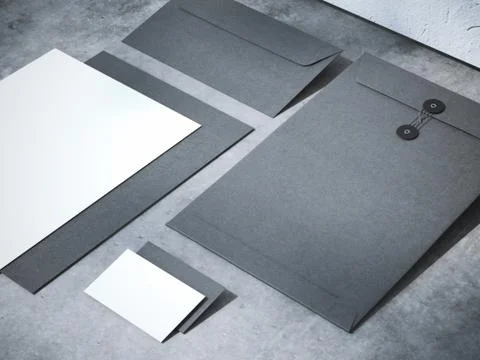 Black branding mockup Illustrazione stock