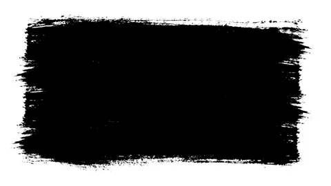 Black brashes appear on the white background. Stock Footage 111863754