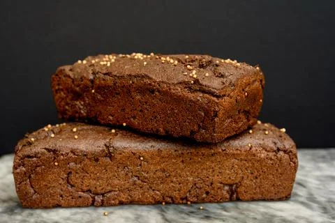 Black bread close up Stock Photos
