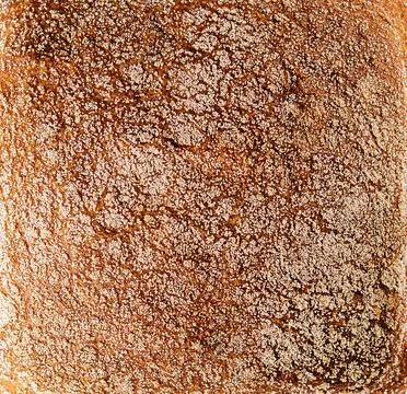 Black bread closeup on white with slice Stock Photos