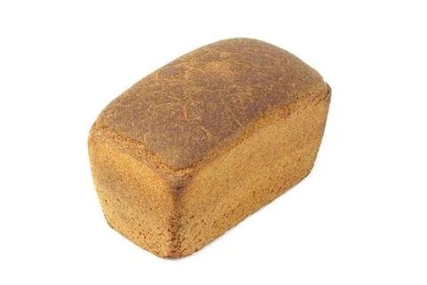 Black bread in the form of a brick Stock Photos