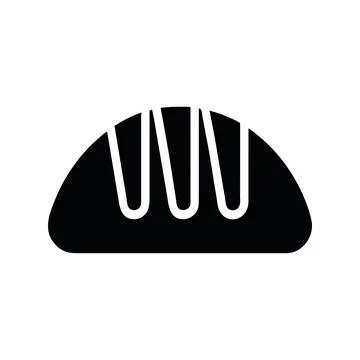 Black bread icon Stock Illustration