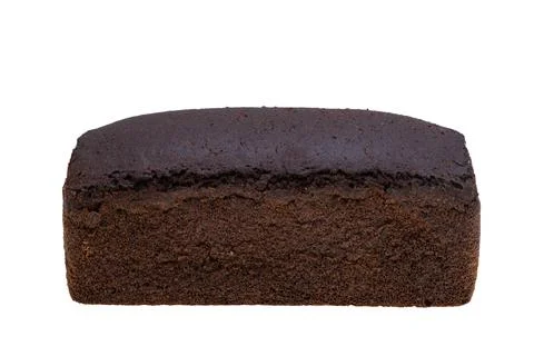 Black bread isolated Stock Photos