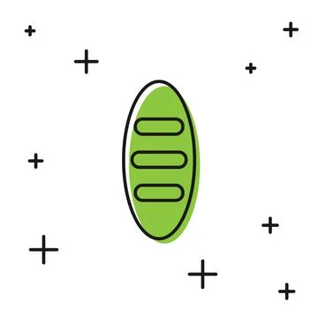 Black Bread loaf icon isolated on white background. Vector Illustrazione stock