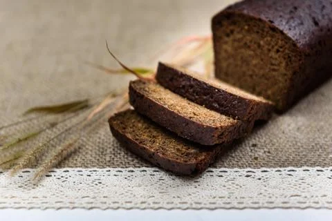 Black bread Stock Photos