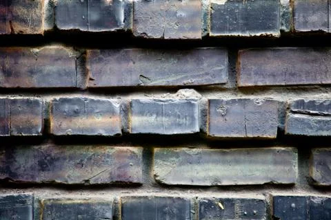 Black brick background Stock Photos