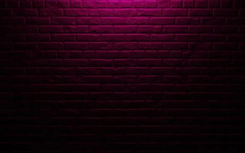 Black brick wall for background 3d render Stock Photos