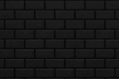 Black brick wall background Illustrazione stock