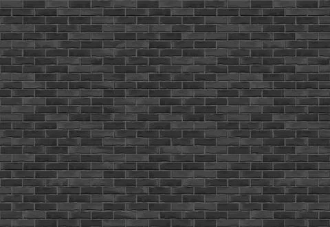 Black Brick Wall Background Stock Illustration
