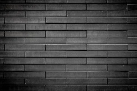 Black brick wall background Foto stock