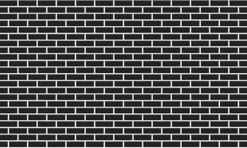 Black brick wall background with white lines Ilustración de archivo