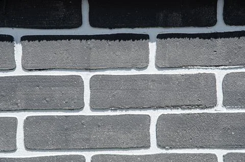 Black brick wall backgrounds, interior texture, wall background. 写真素材