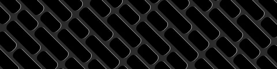 Black brick wall geometric pattern vector background. 스톡 일러스트