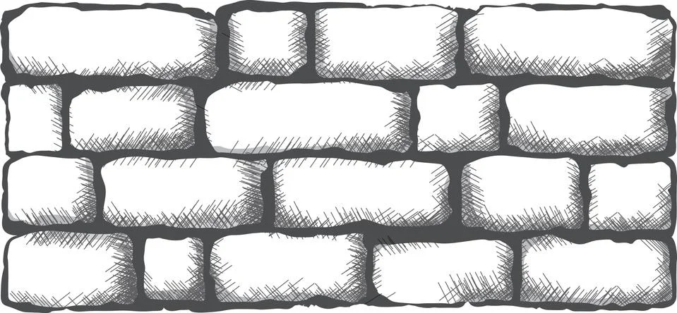 Black brick wall Stock-Illustration