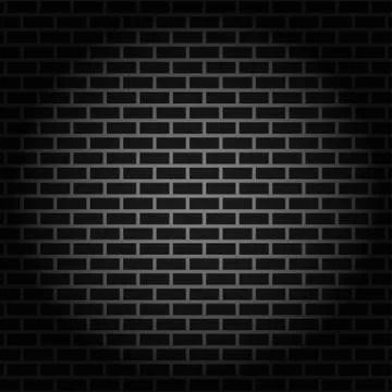 Black brick wall Stock Illustration