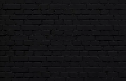 Black brick wall with layer of paint Stock Photos