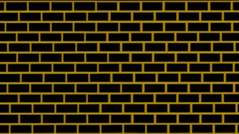 Black Brick Wall Pattern Flat Animation Stock Footage 335854231