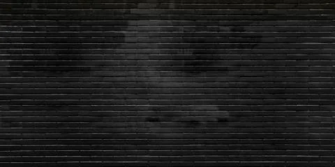 Black brick wall Stock Photos