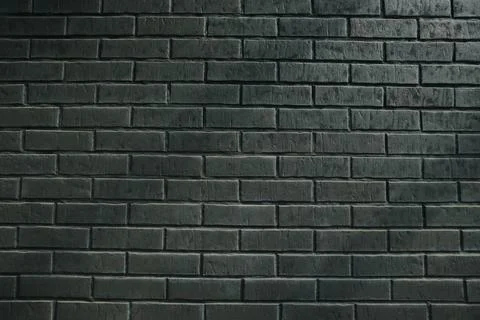 Black brick wall Stock Photos