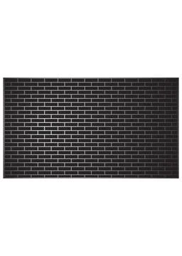 Black Brick Wall Texture Background Pattern Illustrazione stock
