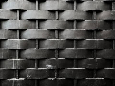 Black Brick Wall Texture Background with Modern Industrial Surface Pattern 스톡 사진