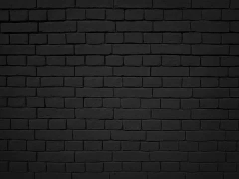 Black brick wall texture Stock Photos