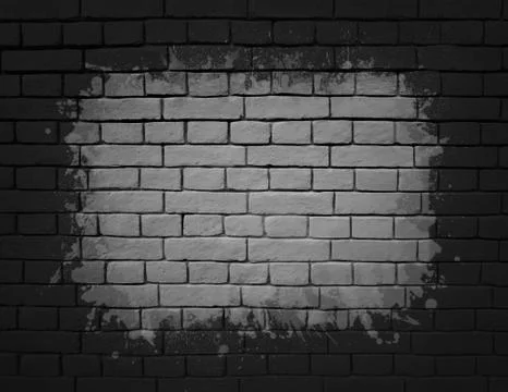 Black brick wall texture Stock Photos