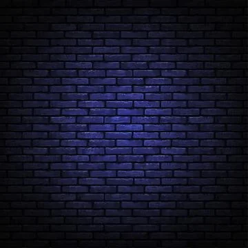 Black brick wall texture. Realistic decorative background. Vector illustration Stock Illustration