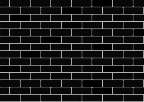Black brick wallpaper Stock Illustration