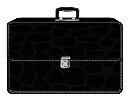 Black briefcase Stock Illustration