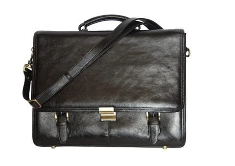 Black briefcase Stock Photos