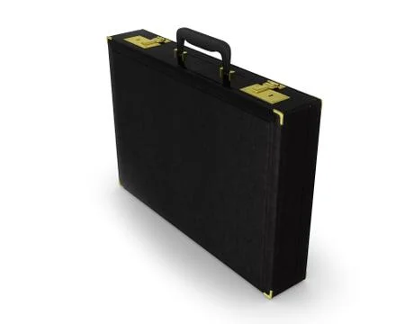 Black briefcase standing Stock Illustration