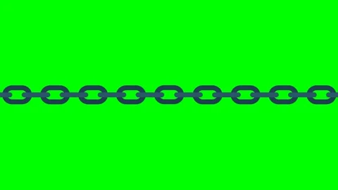 Black broken chain. Weak link. Broken or unleashed black chain like freedom icon Stock Footage 347496644