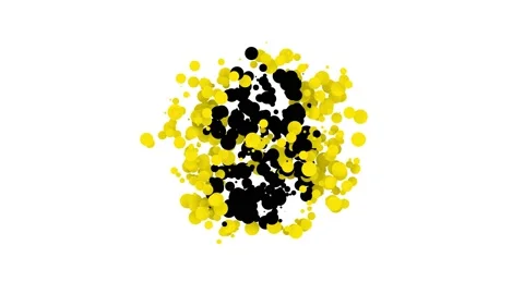 Black Broken egg icon isolated on white background. Happy Easter. 4K Video 動画素材 153805703