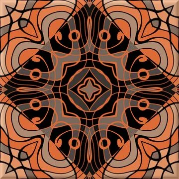 Black brown pattern Stock Illustration