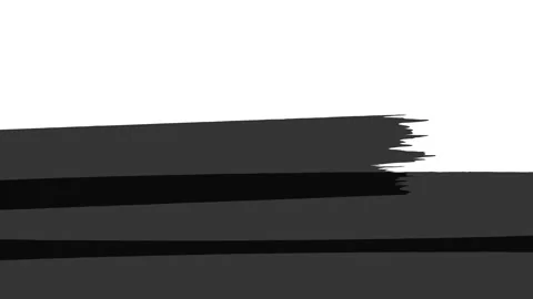 Black brush paint wipe transition animation with layered ink stroke painted. Stock Footage 332433186
