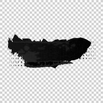Black brush stroke element decoration art Stock Illustration